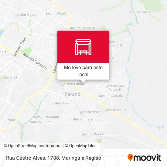 Rua Castro Alves, 1788 mapa