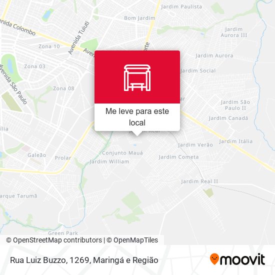Rua Luiz Buzzo, 1269 mapa