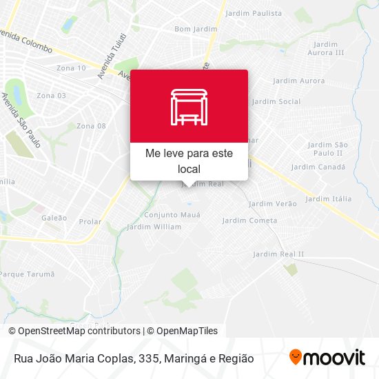 Rua João Maria Coplas, 335 mapa