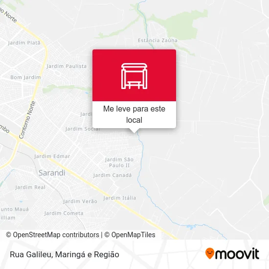 Rua Galileu mapa