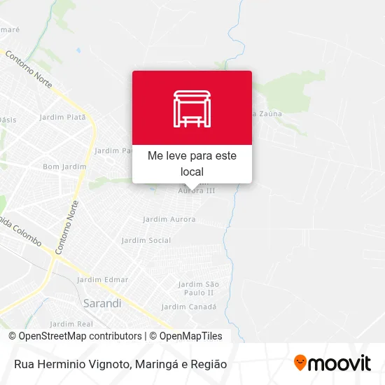 Rua Herminio Vignoto mapa