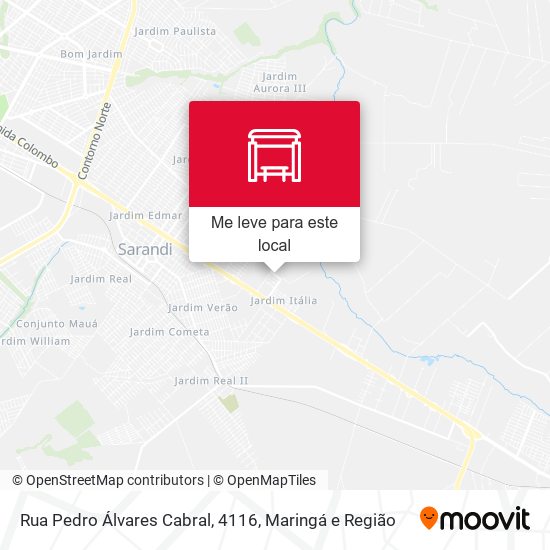 Rua Pedro Álvares Cabral, 4116 mapa