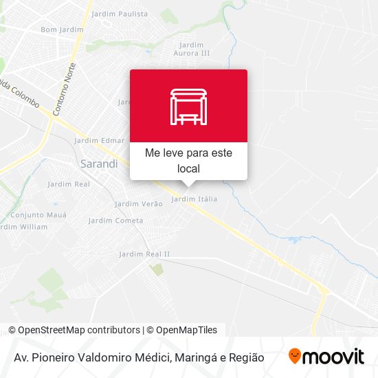 Av. Pioneiro Valdomiro Médici mapa