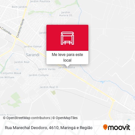 Rua Marechal Deodoro, 4610 mapa