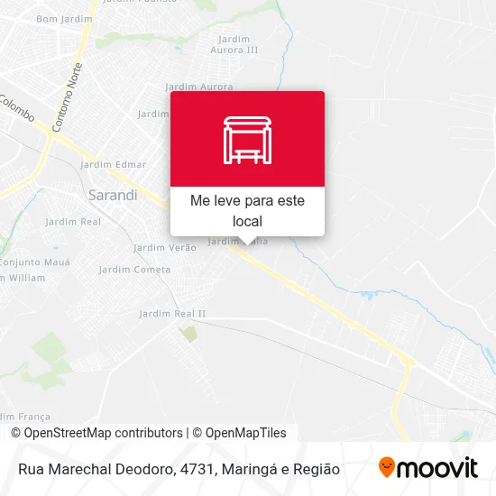 Rua Marechal Deodoro, 4731 mapa