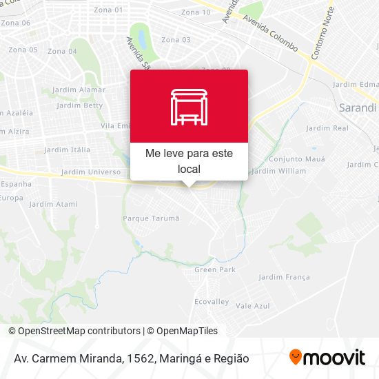 Av. Carmem Miranda, 1562 mapa