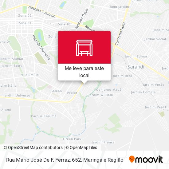 Rua Mário José De F. Ferraz, 652 mapa