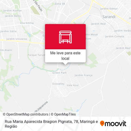 Rua Maria Aparecida Bragion Pignata, 78 mapa