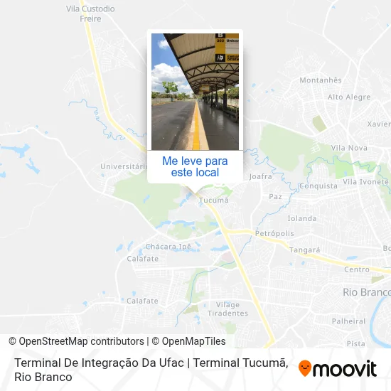 Terminal De Integração Da Ufac | Terminal Tucumã mapa