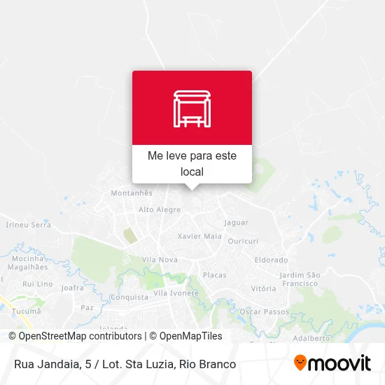 Rua Jandaia, 5 / Lot. Sta Luzia mapa
