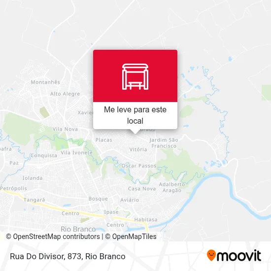 Rua Do Divisor, 873 mapa