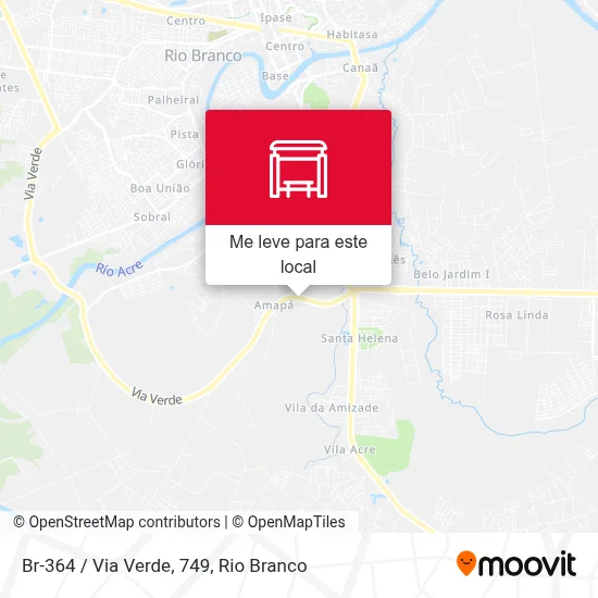 Br-364 / Via Verde, 749 mapa