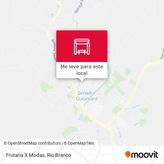 Frutaria X Modas mapa