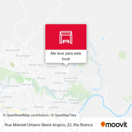 Rua Manoel Urbano Resid Angico, 32 mapa
