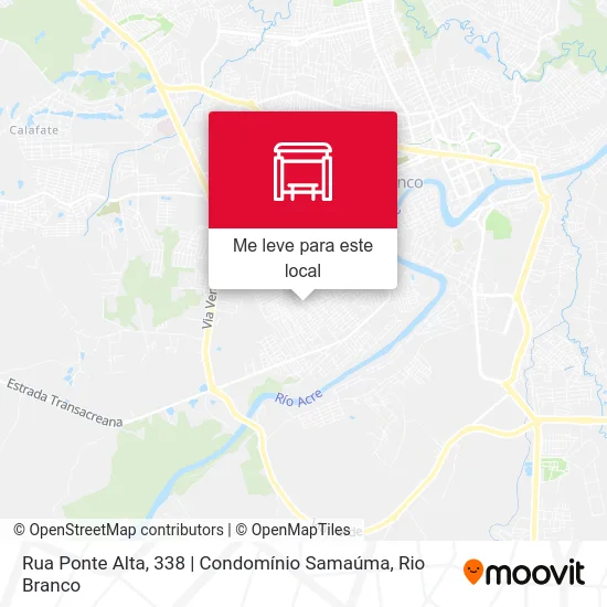 Rua Ponte Alta, 338 | Condomínio Samaúma mapa