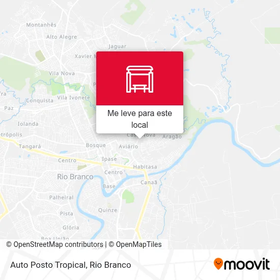 Auto Posto Tropical mapa