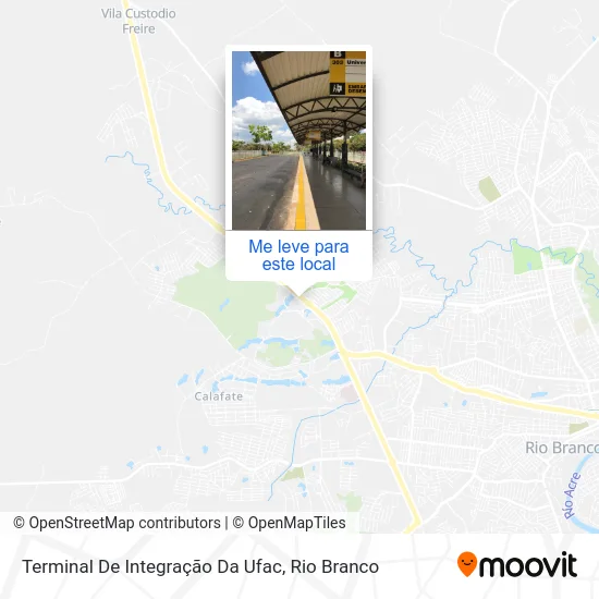 Terminal De Integração Da Ufac mapa