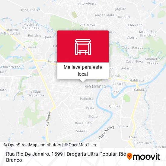 Rua Rio De Janeiro, 1599 | Drogaria Ultra Popular mapa