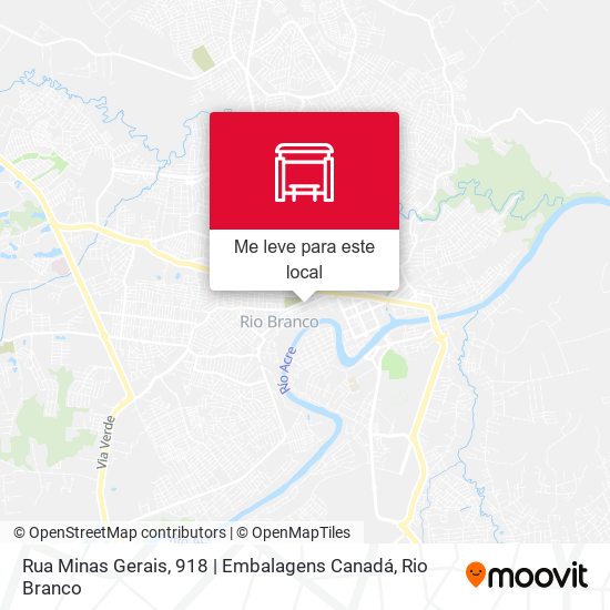 Rua Minas Gerais, 918 | Embalagens Canadá mapa