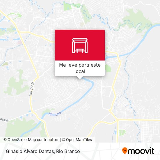 Ginásio Álvaro Dantas mapa