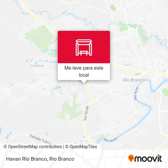 Havan Rio Branco mapa