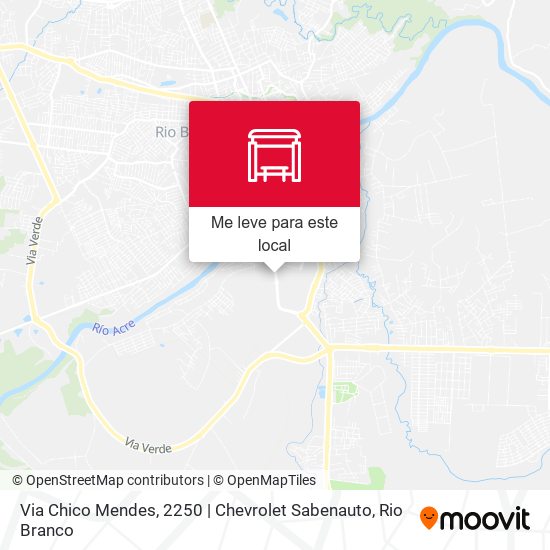 Via Chico Mendes, 2250 | Chevrolet Sabenauto mapa