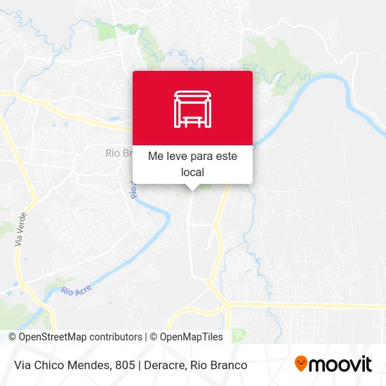 Via Chico Mendes, 805 | Deracre mapa