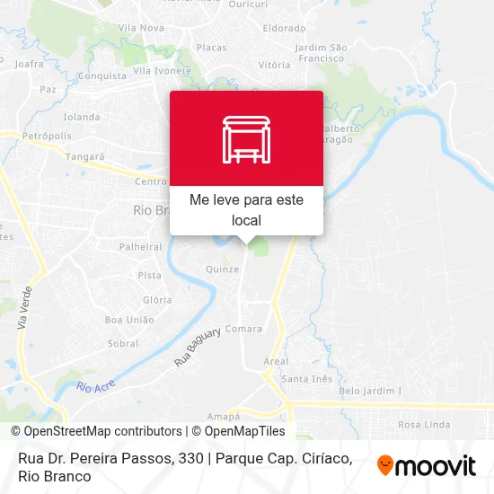 Rua Dr. Pereira Passos, 330 | Parque Cap. Ciríaco mapa
