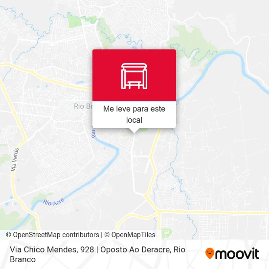 Via Chico Mendes, 928 | Oposto Ao Deracre mapa