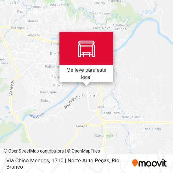 Via Chico Mendes, 1710 | Norte Auto Peças mapa