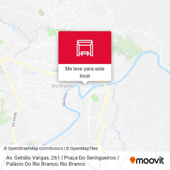 Av. Getúlio Vargas, 261 | Praça Do Seringueiros / Palácio Do Rio Branco mapa