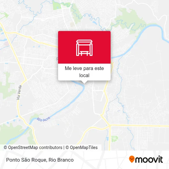 Ponto São Roque mapa