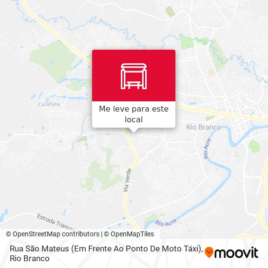 Rua São Mateus (Em Frente Ao Ponto De Moto Táxi) mapa