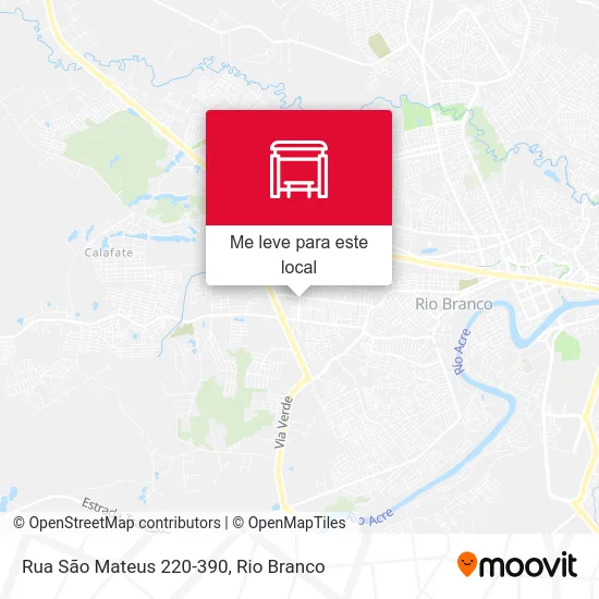 Rua São Mateus 220-390 mapa