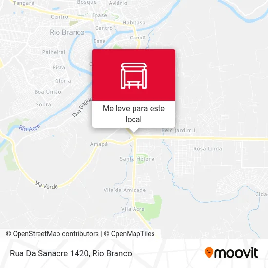 Rua Da Sanacre 1420 mapa