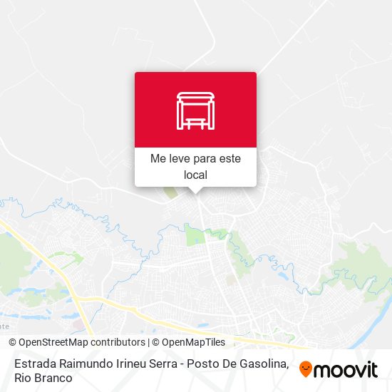 Estrada Raimundo Irineu Serra - Posto De Gasolina mapa