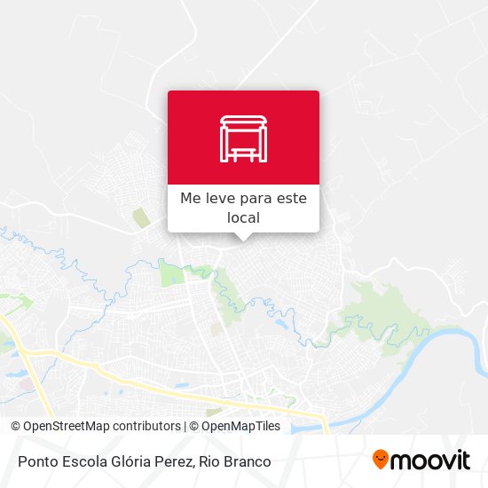Ponto Escola Glória Perez mapa