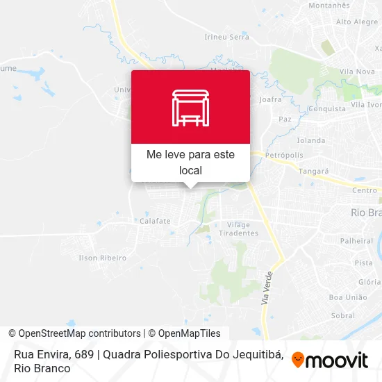 Rua Envira, 689 | Quadra Poliesportiva Do Jequitibá mapa