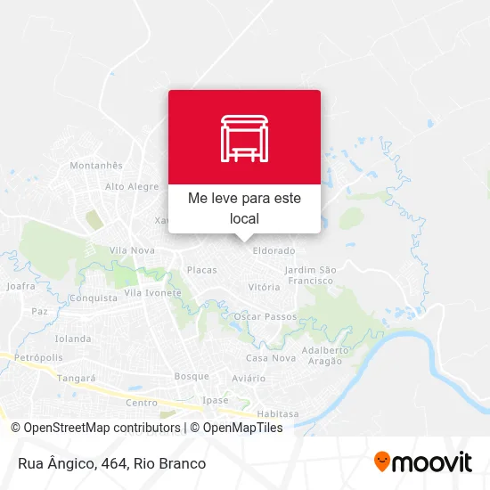 Rua Ângico, 464 mapa