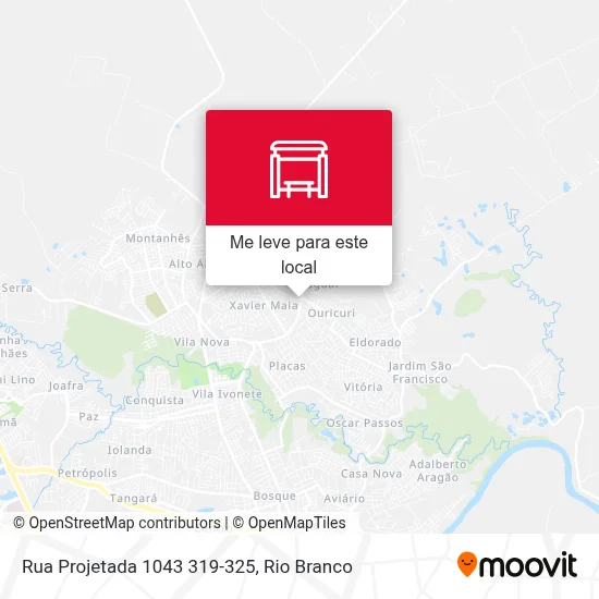 Rua Projetada 1043 319-325 mapa