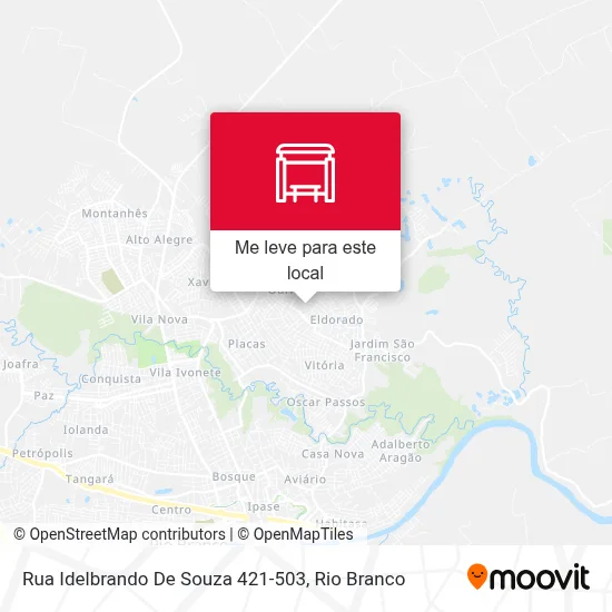 Rua Idelbrando De Souza 421-503 mapa