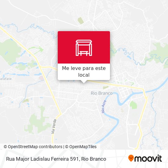 Rua Major Ladislau Ferreira 591 mapa