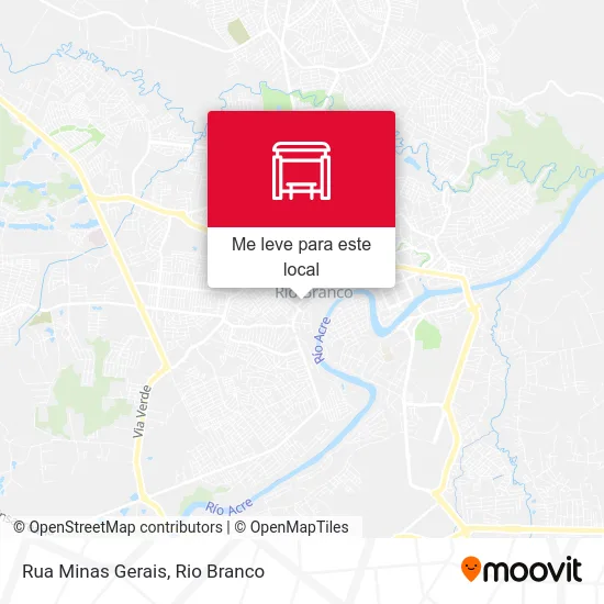 Rua Minas Gerais mapa
