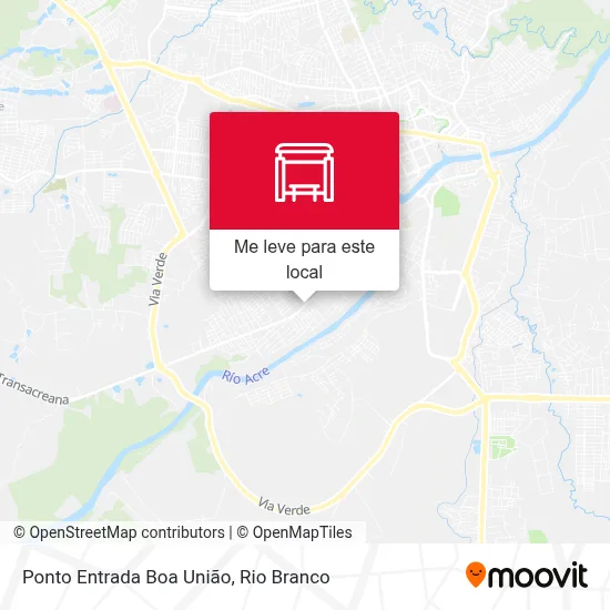 Ponto Entrada Boa União mapa
