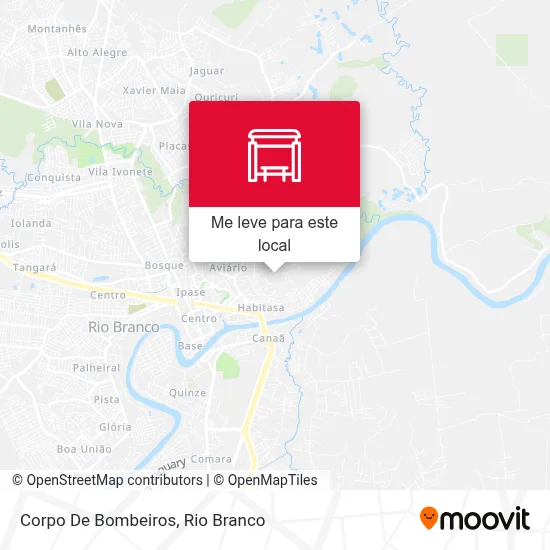 Corpo De Bombeiros mapa