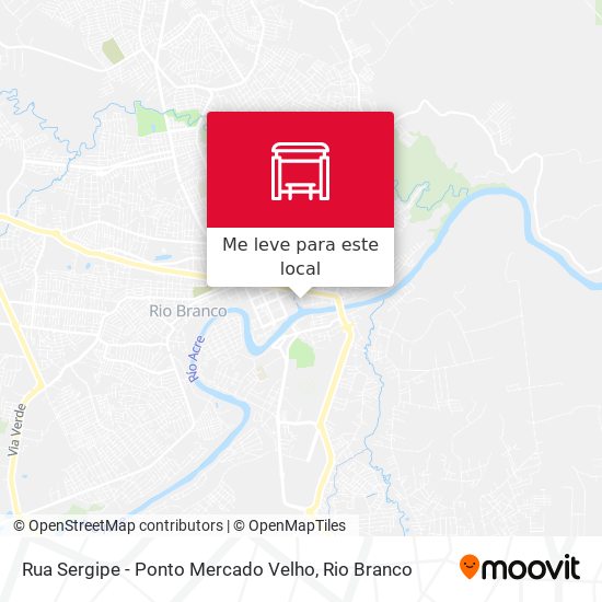 Rua Sergipe - Ponto Mercado Velho mapa