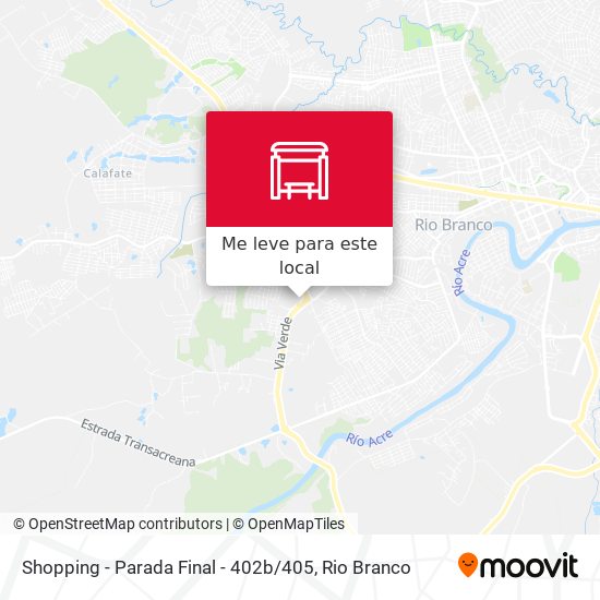 Shopping - Parada Final - 402b / 405 mapa