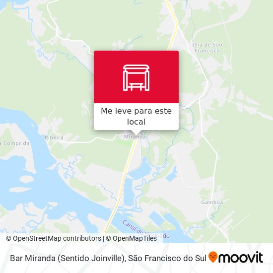 Bar Miranda (Sentido Joinville) mapa