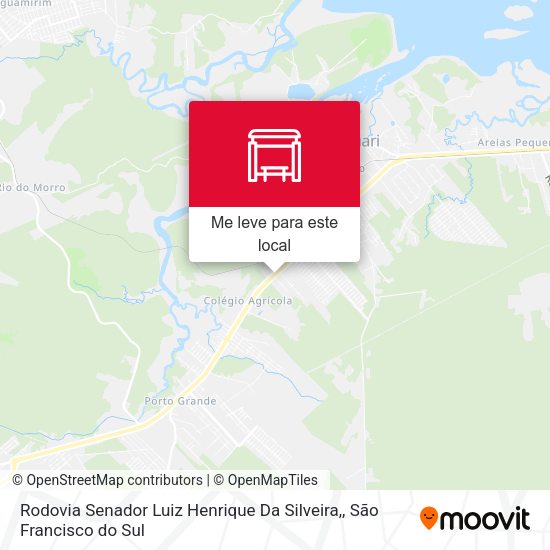 Rodovia Senador Luiz Henrique Da Silveira, mapa