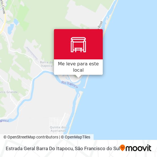Estrada Geral Barra Do Itapocu mapa